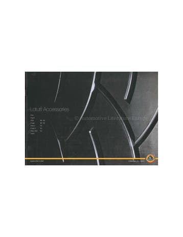 1996 - 2005 LOTUS ACCESSOIRES BROCHURE ENGELS, Boeken, Nieuw, Author