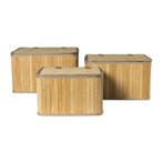 Opbergmand Oscar met deksel - set van 3, Verzenden, Nieuw