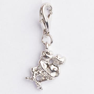 Be Charmed kikkertjes bedel met karabijnsluiting zilver m..., Ophalen of Verzenden, Nieuw, Bedel