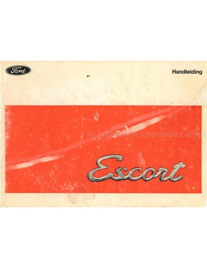 1970 FORD ESCORT INSTRUCTIEBOEKJE NEDERLANDS, Auto diversen, Handleidingen en Instructieboekjes