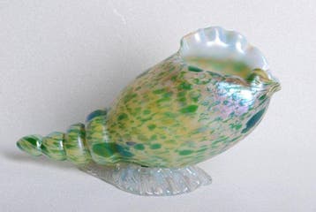 Fritz Heckert - Otto Thamm - sculptuur, Shell - 13.5 cm -