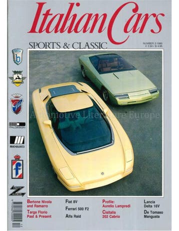 1990 ITALIAN CARS SPORTS & CLASSIC MAGAZINE ENGELS 02, Nieuw, Author