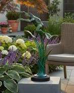 Barth - sculptuur, Large Leaping Frog - 69 cm - Gepatineerd, Antiek en Kunst