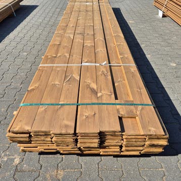 Partij Thermo vuren channelsiding 4500-3900x143-130x17mm, Ophalen of Verzenden, Nieuw