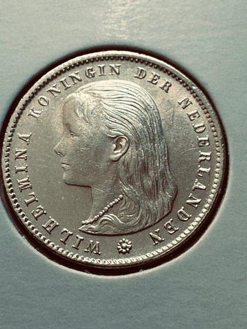 Nederland. Wilhelmina. 25 Cents 1897 (Zonder minimumprijs)
