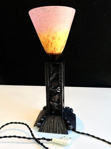 Charles Schneider Signé c.1920 - Charles Schneider - Lamp -, Antiek en Kunst