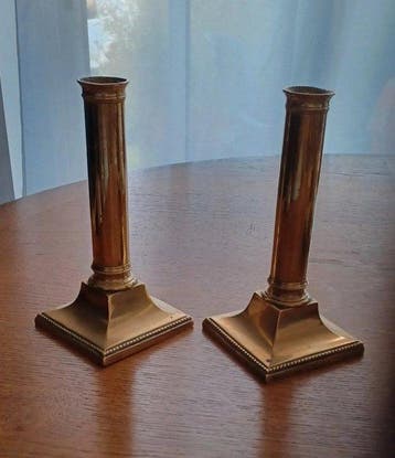 Taperstick (kleine blaker met een dunne pijp) (2) - Verguld