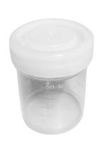 Set van 50 plastic potjes (60 ml) met witte schroefdoppen, Ophalen of Verzenden, Nieuw
