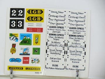 LGB Stickervel 022 voor o.a. LGB 3062/3032 (Toevoegingen), Overige typen, Nieuw, Ophalen of Verzenden, LGB