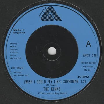 The Kinks - (Wish I Could Fly Like) Superman, Ophalen of Verzenden, Gebruikt