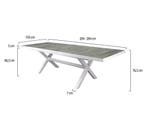 New Delhi uitschuifbare dining tuintafel 204-264x103xH76,5, Tuin en Terras, Tuintafels, Ophalen of Verzenden, Nieuw