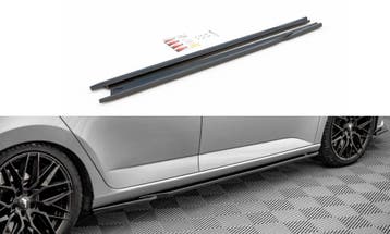 Zijskirts Skoda Fabia MK3 Glans Zwart Maxton, Ophalen of Verzenden, Nieuw