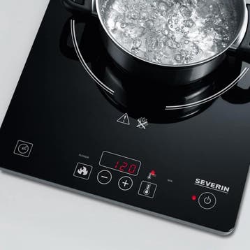 Severin KP 1071 - Inductie kookplaat - 1-pits - timer -, Ophalen of Verzenden, Zo goed als nieuw