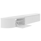 Aura Japandi Tv-meubel 240 x 35 x 33 cm - Wit, Ophalen of Verzenden, Nieuw