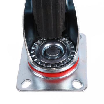 Benson Zwenkwiel met rem - Massief rubber - Ø 125 mm - Ma.., Doe-het-zelf en Verbouw, Zwenkwielen, Ophalen of Verzenden, Nieuw