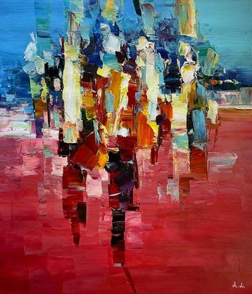 Andrea Loria (1963) - Folla su rosso