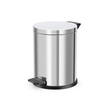 Hailo Solid M pedaalemmer 12l - RVS, Huis en Inrichting, Woonaccessoires | Prullenbakken, Verzenden, Nieuw