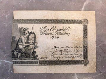 Italië. - 50 Lire 1799 Regie Finanze di Torino - Gavello