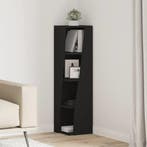 vidaXL Hoekkast Zwart 27,5x27x102cm Bewerkt hout, Verzenden, Nieuw