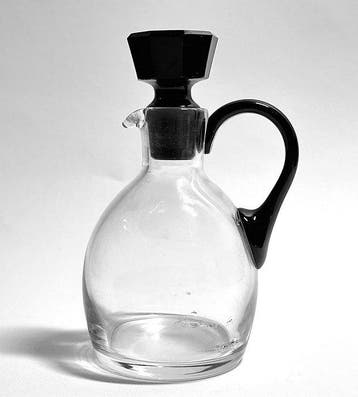 Nason Moretti - Murano 1930 - Art Déco - Caraffa Nero e