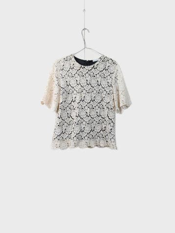 Arket Blouse Dames maat M Crème Vintage, Maat 38/40 (M), Beige, Ophalen of Verzenden, Zo goed als nieuw