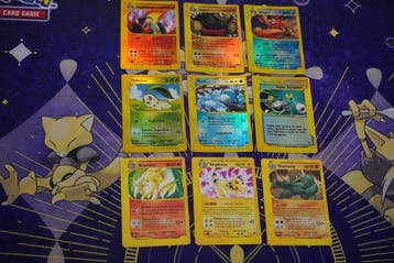 Pokémon - 9 Card - Typhlosion, Golem, Kingler - WOTC -, Nieuw