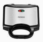 Tosti-ijzer XL Zwart/Zilver 750W (Kook-Bakplaten), Witgoed en Apparatuur, Kookplaten, Verzenden, Nieuw