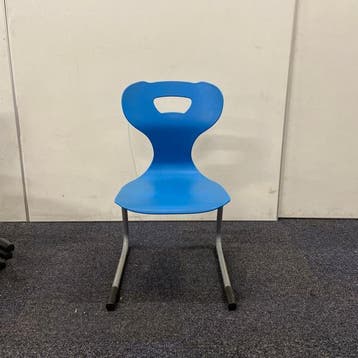 HaBa schoolstoelen, stapelstoel, zithoogte 35 cm, Blauw -, Ophalen of Verzenden, Gebruikt, Blauw, Eén