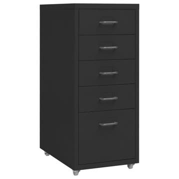 Bureaukast zwart staal | 34% Korting | Retourdeal, Minder dan 90 cm, Ophalen of Verzenden, Zo goed als nieuw, Minder dan 50 cm