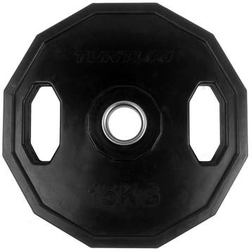 Tunturi Olympic Rubber Plate 15.0kg - Single, Verzenden, Nieuw, Halterschijven