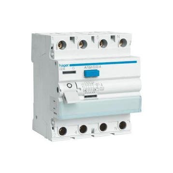 Hager aardlekschakelaar 4-P 40A 30mA CDA440G, Ophalen of Verzenden, Nieuw