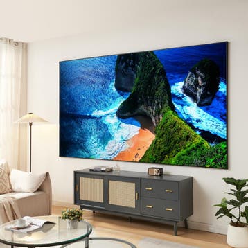 Projectiescherm Väkhoga grijs 120 inch 268x149 cm [en.casa], Audio, Tv en Foto, Beamers, Verzenden, Nieuw