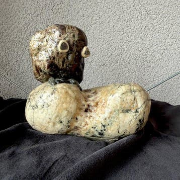 Beeld, Organic modern Owl statue 2kg - 14 cm -, Antiek en Kunst