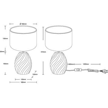 LED Tafellamp - Trion Kael - E14 Fitting - 1 Lichtpunt -, Huis en Inrichting, Lampen | Tafellampen, Ophalen of Verzenden, Nieuw