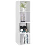 Boekenkast 4 Vakken – Compact Kubus Opbergrek 106 cm Hoog, Verzenden, Nieuw