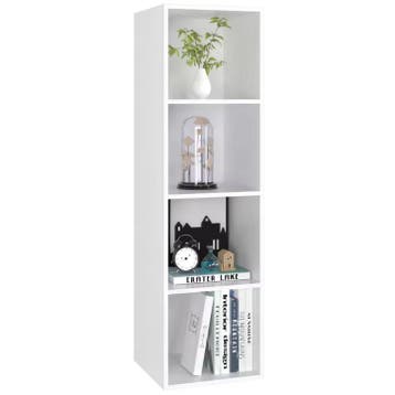 Boekenkast 4 Vakken – Compact Kubus Opbergrek 106 cm Hoog, Huis en Inrichting, Kasten | Boekenkasten, Verzenden, Nieuw