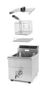 Inductie Friteuse Met Aftapkraan 8L | Hendi | 230v/3500w | 2, Ophalen of Verzenden, Nieuw in verpakking