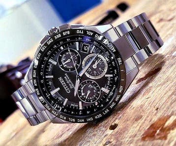 Citizen - SATELLITE WAVE GPS F990 - Super Titanium - SPECIAL, Nieuw