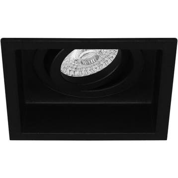 GU10 Inbouwspot Set - Mat Zwart - Inbouw Vierkant - Verdiept, Ophalen of Verzenden, Nieuw, Overige fittingen, Plafondspot of Wandspot