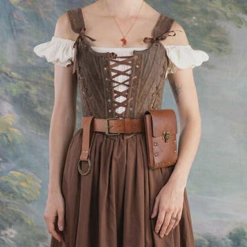 Steampunk Middeleeuwse Lederen Telefoon Portemonnee Tas met, Verzenden