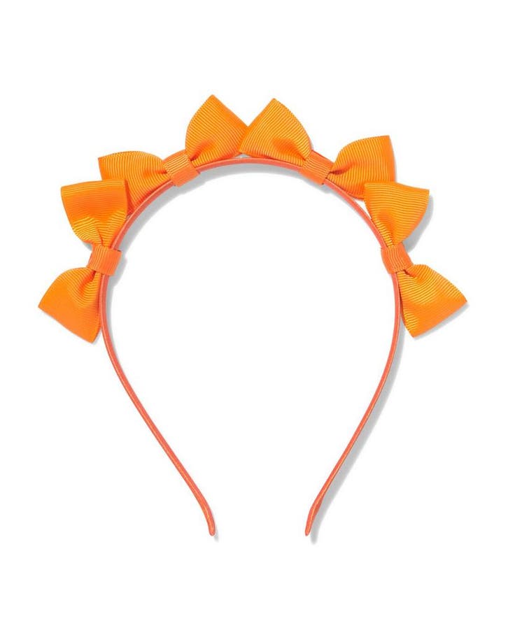HEMA Diadeem strikjes oranje, Hobby en Vrije tijd, Feestartikelen, Nieuw, Verzenden