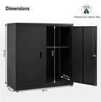 Metalen Archiefkast met Slot en Verstelbare Legplanken, Verzenden, Nieuw in verpakking