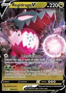 Regidrago V swsh281 Sword&Shield Promo,s, Ophalen of Verzenden, Nieuw, Losse kaart, Foil