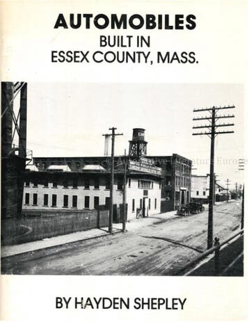 AUTOMOBILES BUILT IN ESSEX COUNTY, MASSACHUCHETS, Nieuw, Author