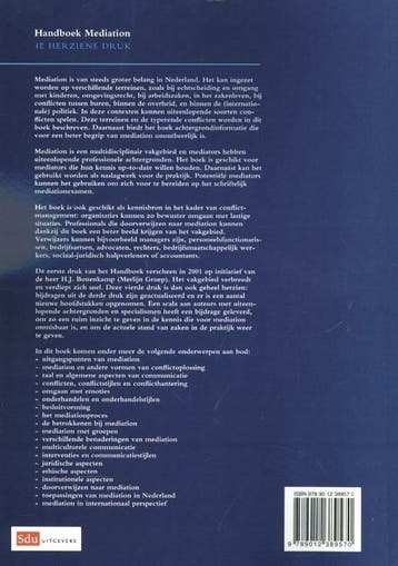 Handboek mediation 9789012389570, Boeken, Verzenden, Gelezen