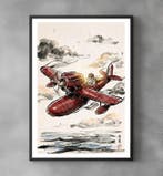 Sato Hageshi - Porco Rosso Through the Clouds - Signed and