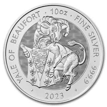 Tudor Beast Yale of Beaufort 10 oz 2023, Verzenden, Losse munt, Zilver