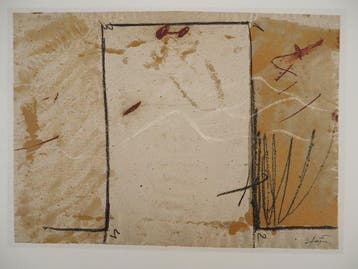 Antoni Tapies (1923-2012) - Porte sur le sable