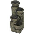 Tuinfontein, Fontein Met Verstelbare Stroom, 4-traps Sierfon, Tuin en Terras, Verzenden, Nieuw