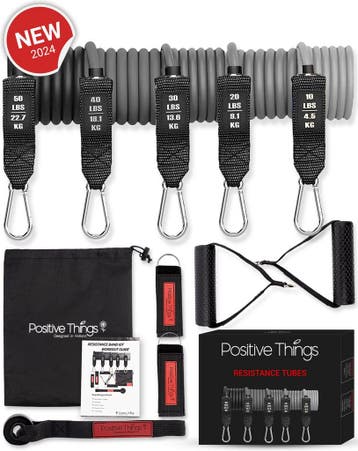 Positive Things - Resistance band Set - 5 Fitness Elastieken, Ophalen of Verzenden, Nieuw